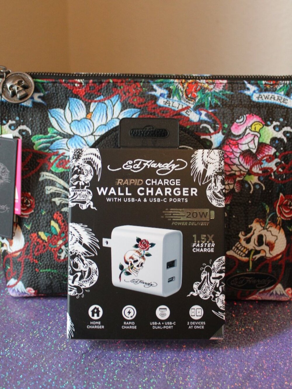 Ed Hardy Rapid Charge Wall Charger NWT
